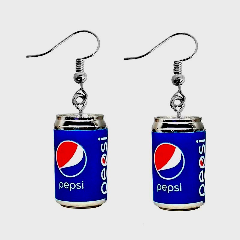 Pepsi Can Earrings